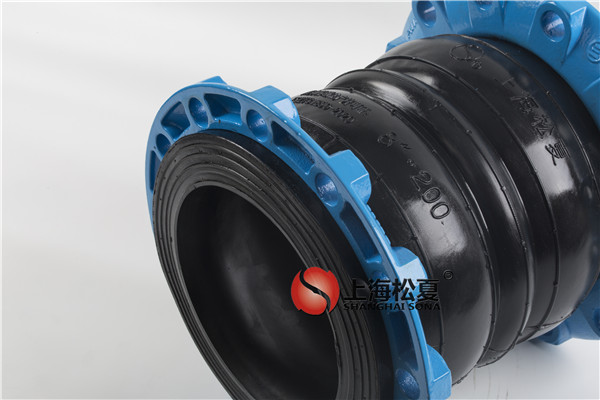 DN200球墨法蘭三元乙丙雙球體橡膠接頭，耐高溫